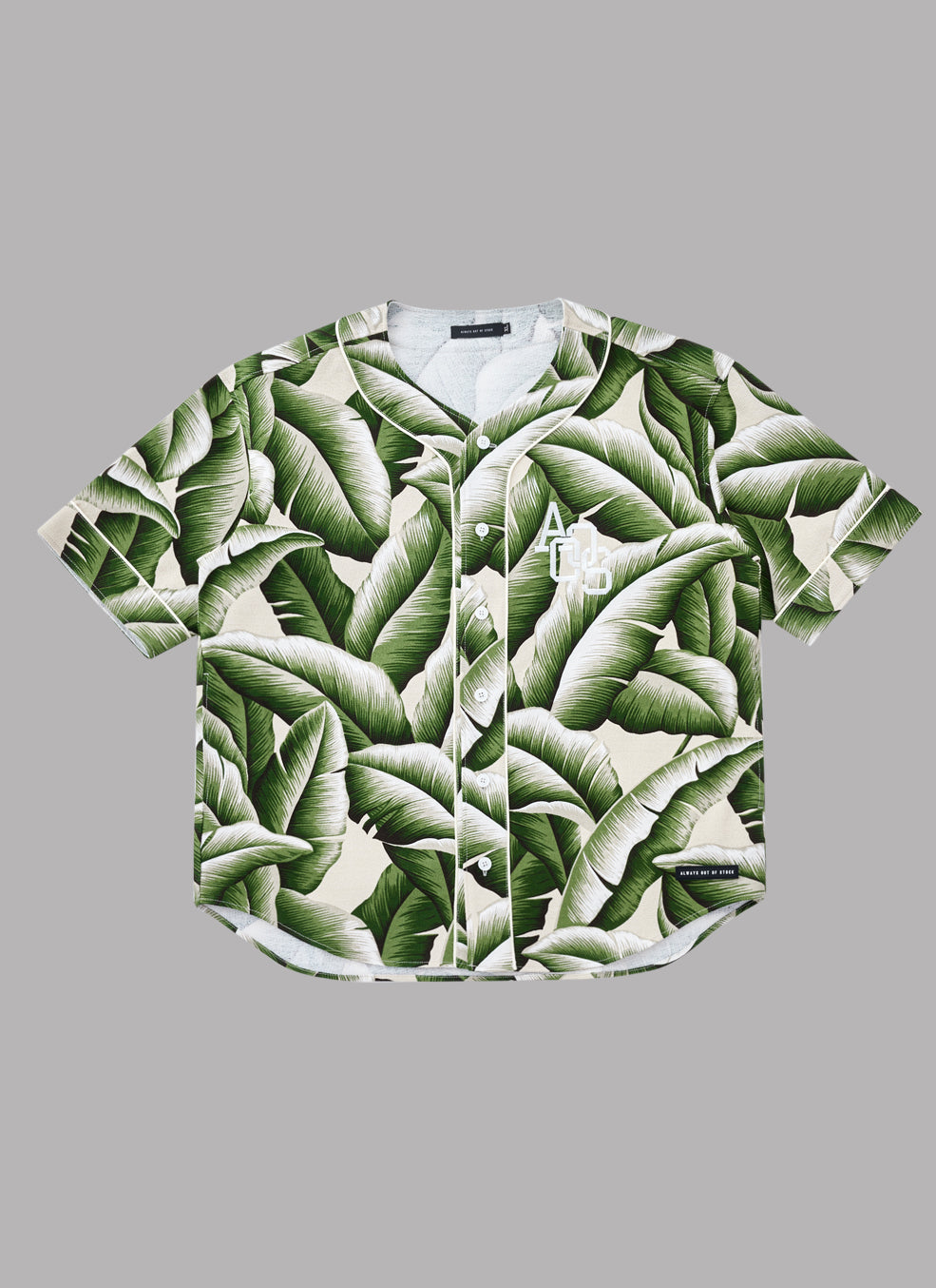 HAWAIIAN BASEBALL SHIRT-BEIGE
