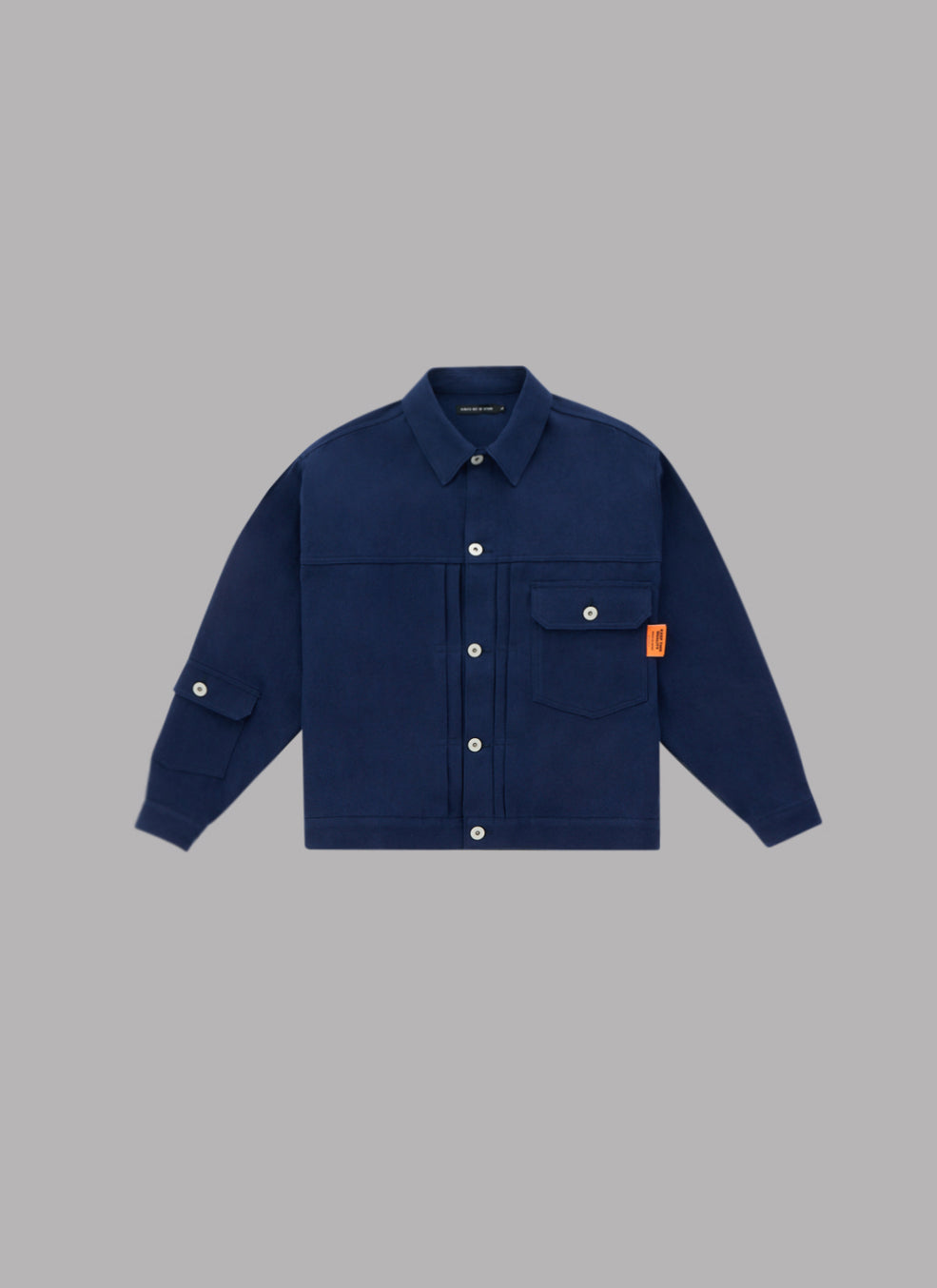COMBINATION TRUCKER JACKET-NAVY
