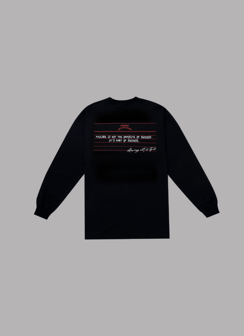 PART OF SUCCESS L/S TEE-BLACK