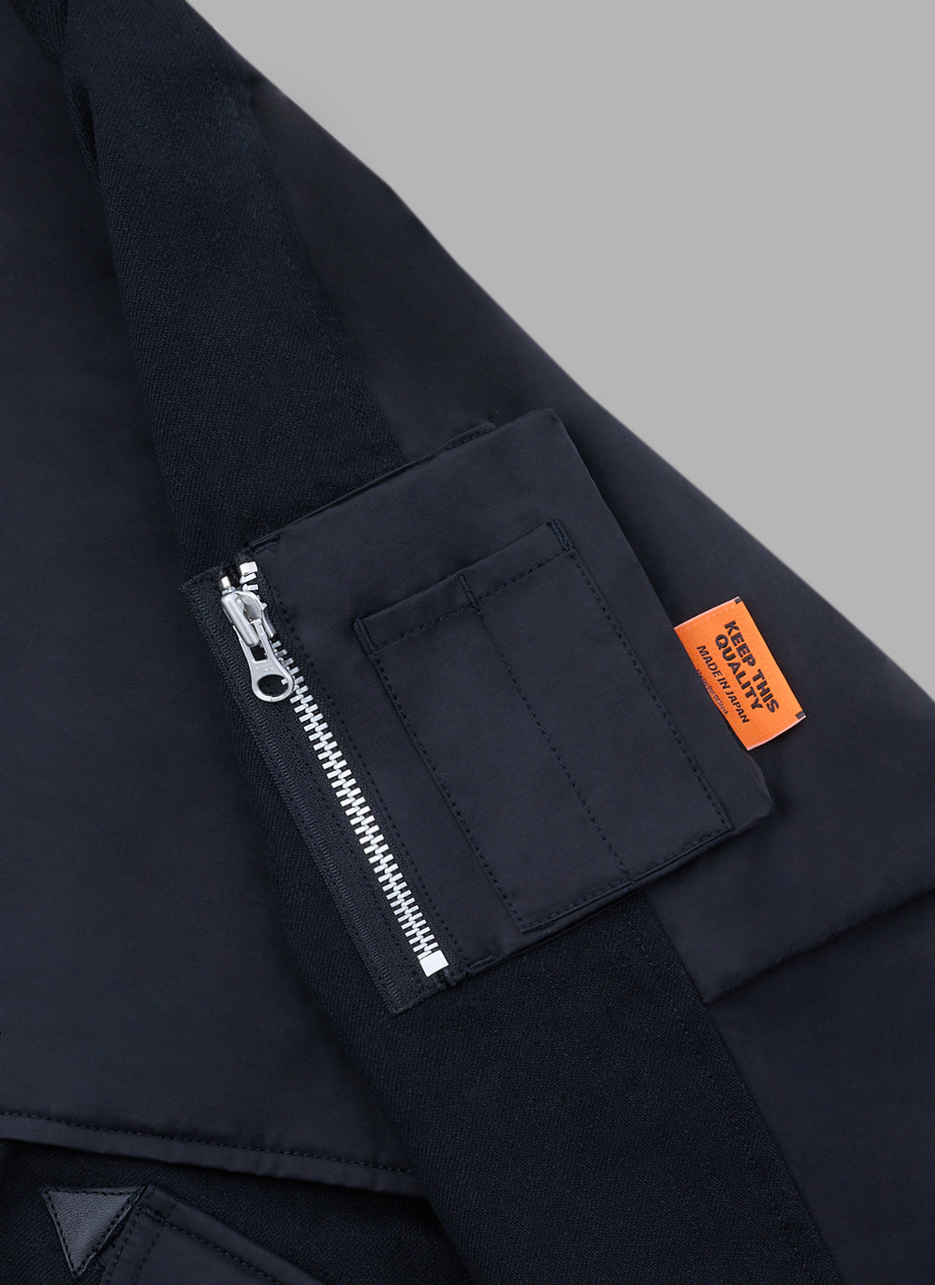 COMBINATION FLIGHT JACKET-BLACK