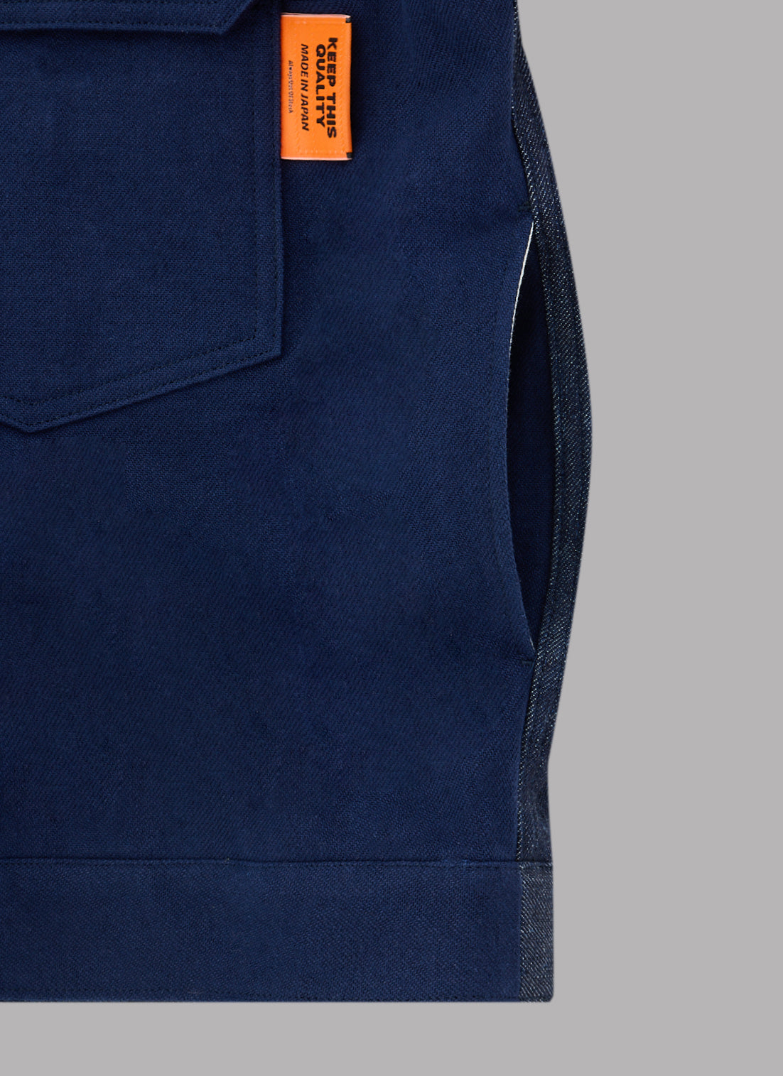 COMBINATION TRUCKER JACKET-NAVY