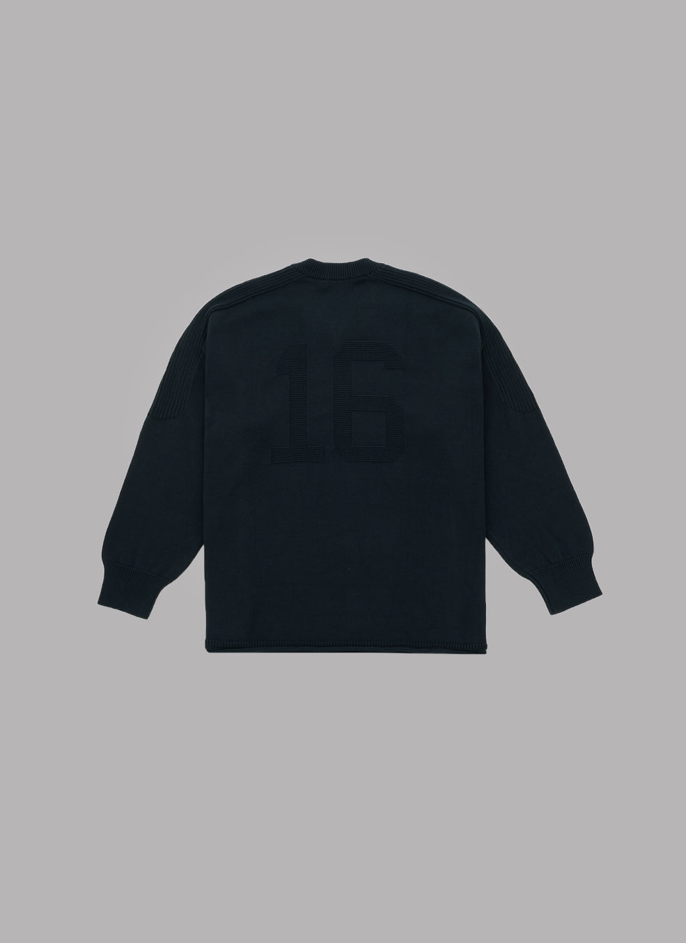 GAME KNIT PULLOVER - BLACK
