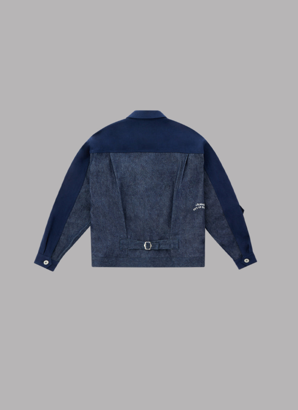 COMBINATION TRUCKER JACKET-NAVY