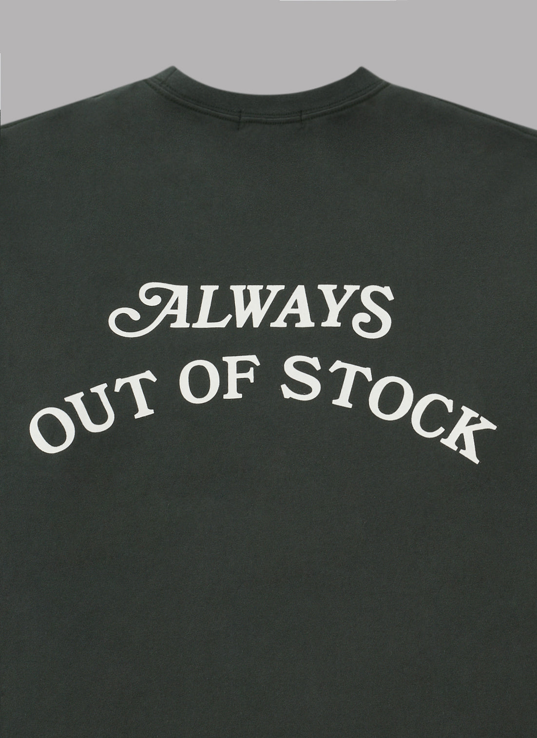 BASIC LOGO L/S TEE-OLIVE x OFF WHITE