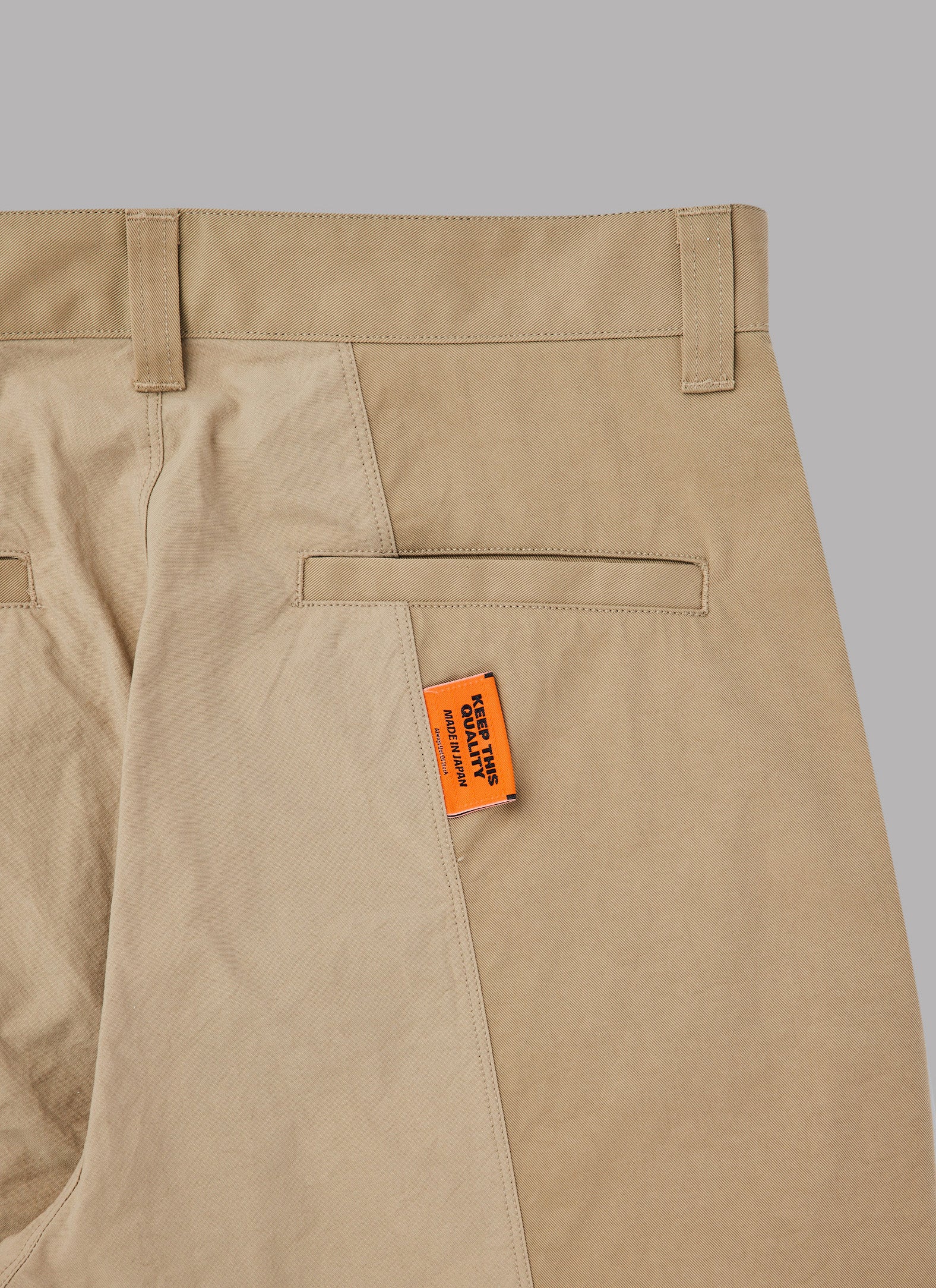 OVERTUCK PANTS-BEIGE
