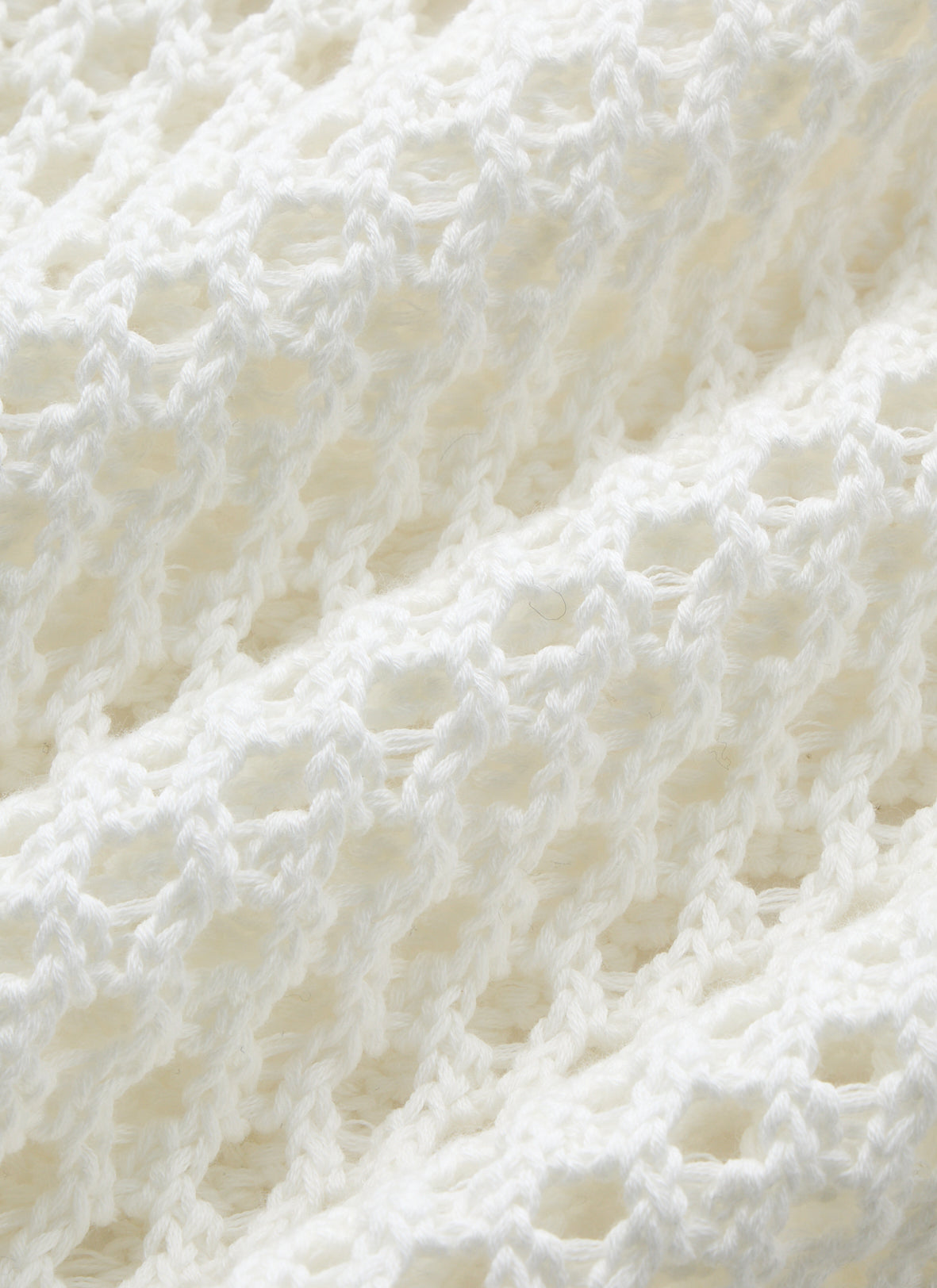 MESH KNIT GAME SHIRT-OFF WHITE