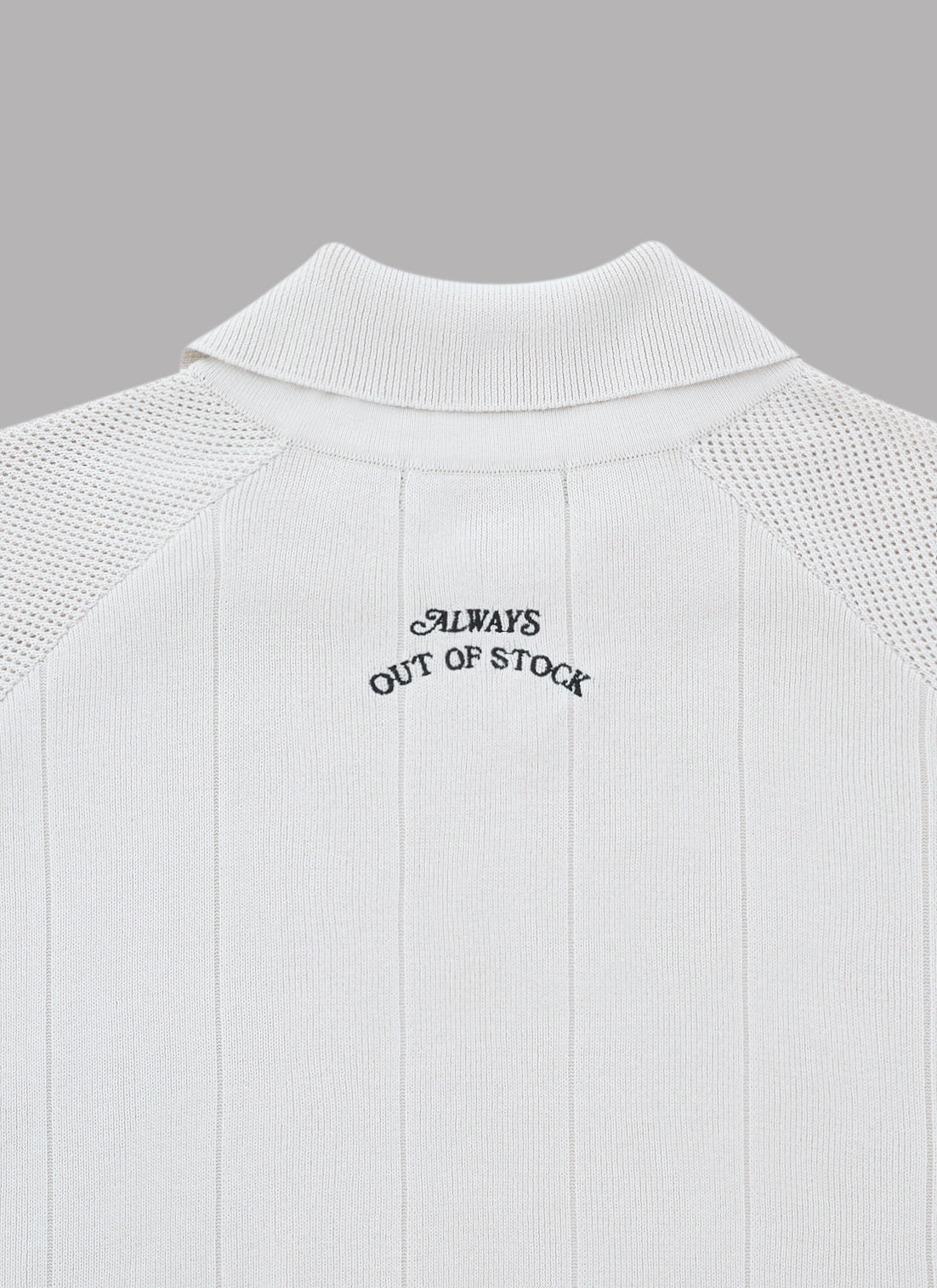 FOOTBALL KNIT SHIRT-GRAY