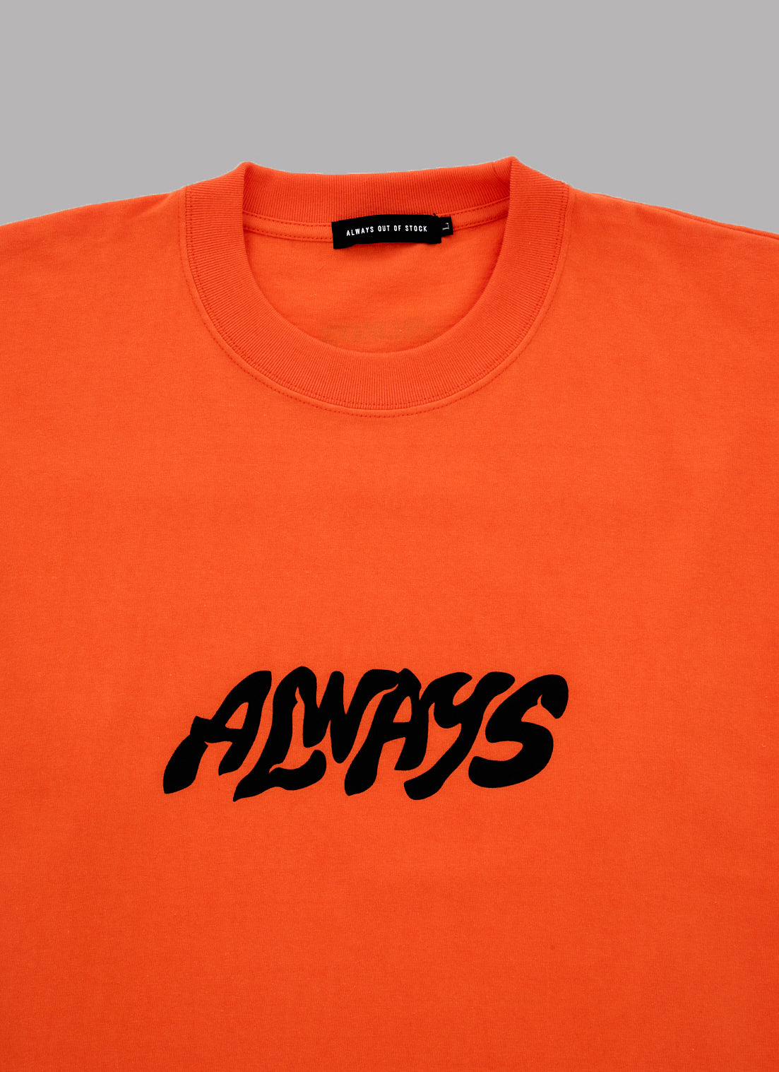 GRAFFITI LOGO DROP S/S TEE-ORANGE