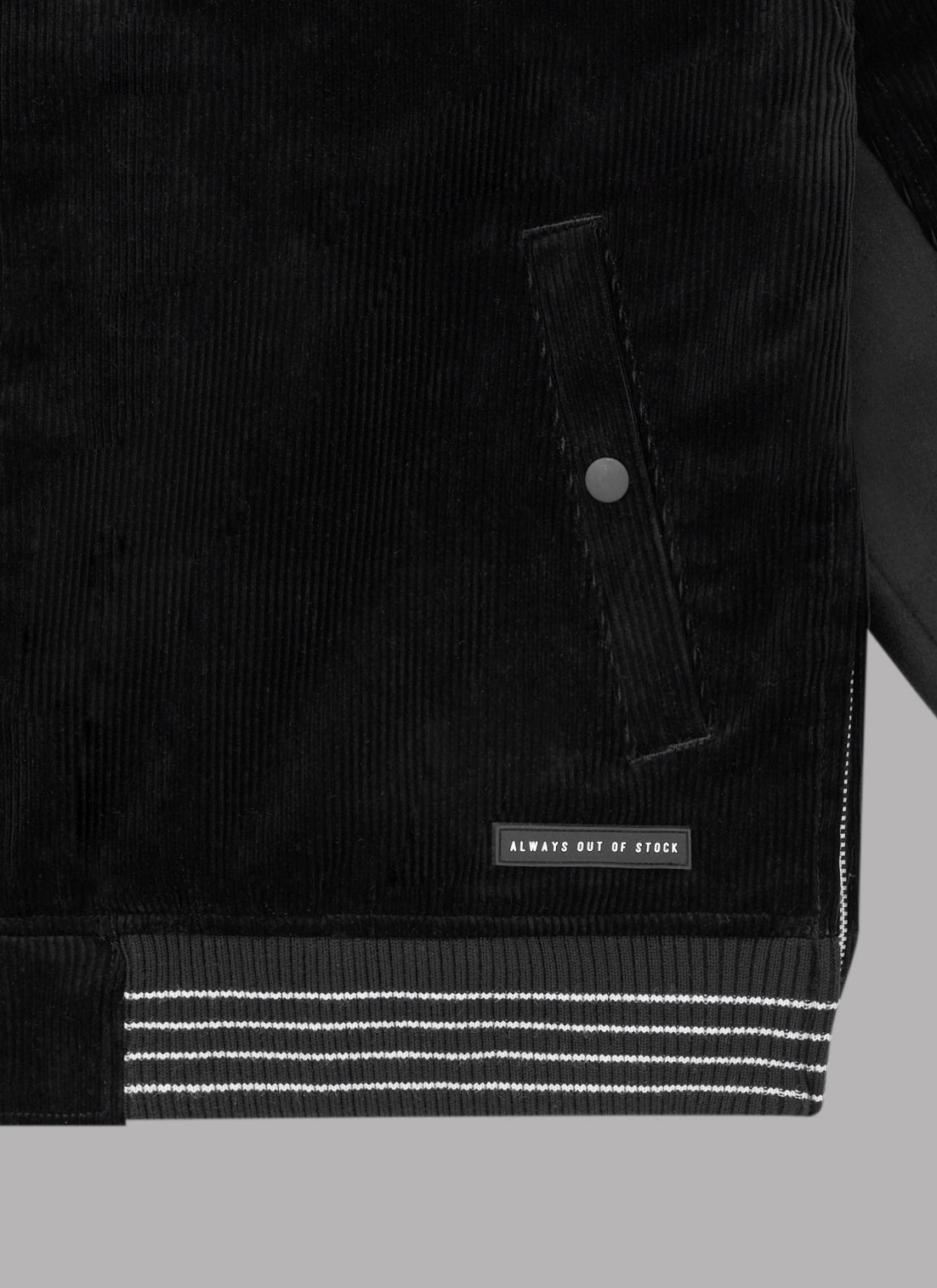 STADIUM BOMBER JACKET-BLACK