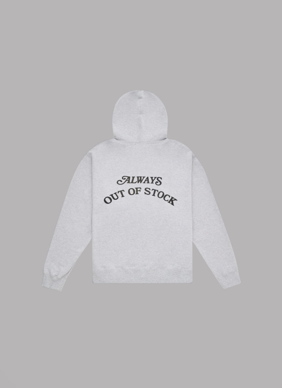 BASIC LOGO ZIP HOODIE - HEATHER GRAY