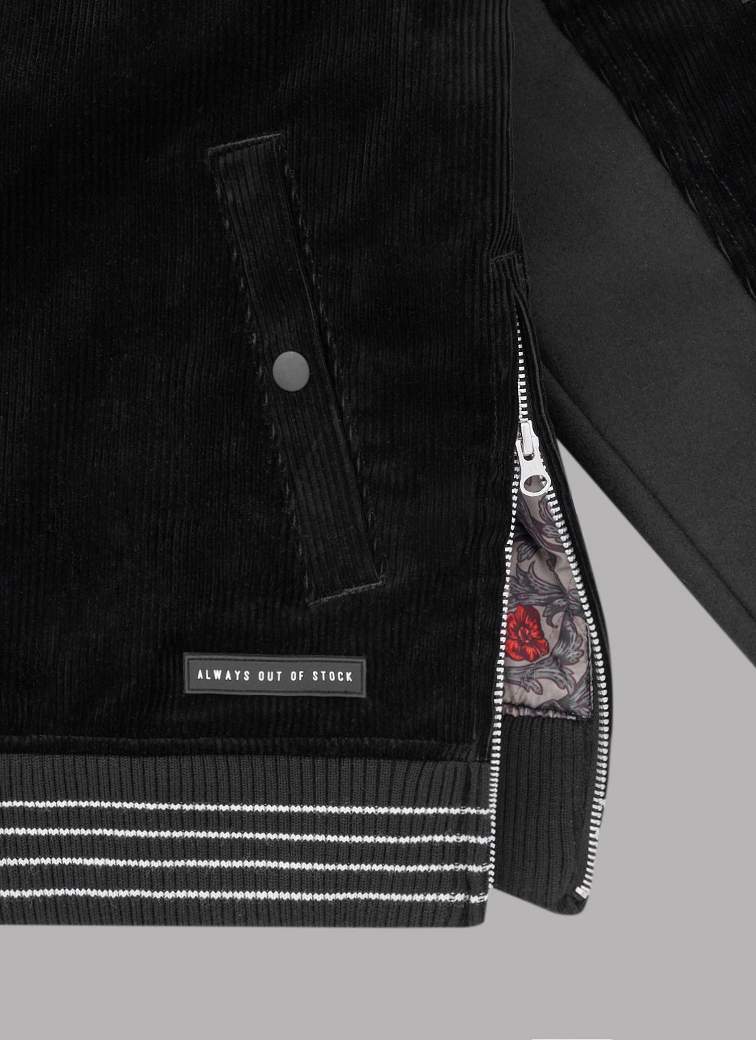 STADIUM BOMBER JACKET-BLACK