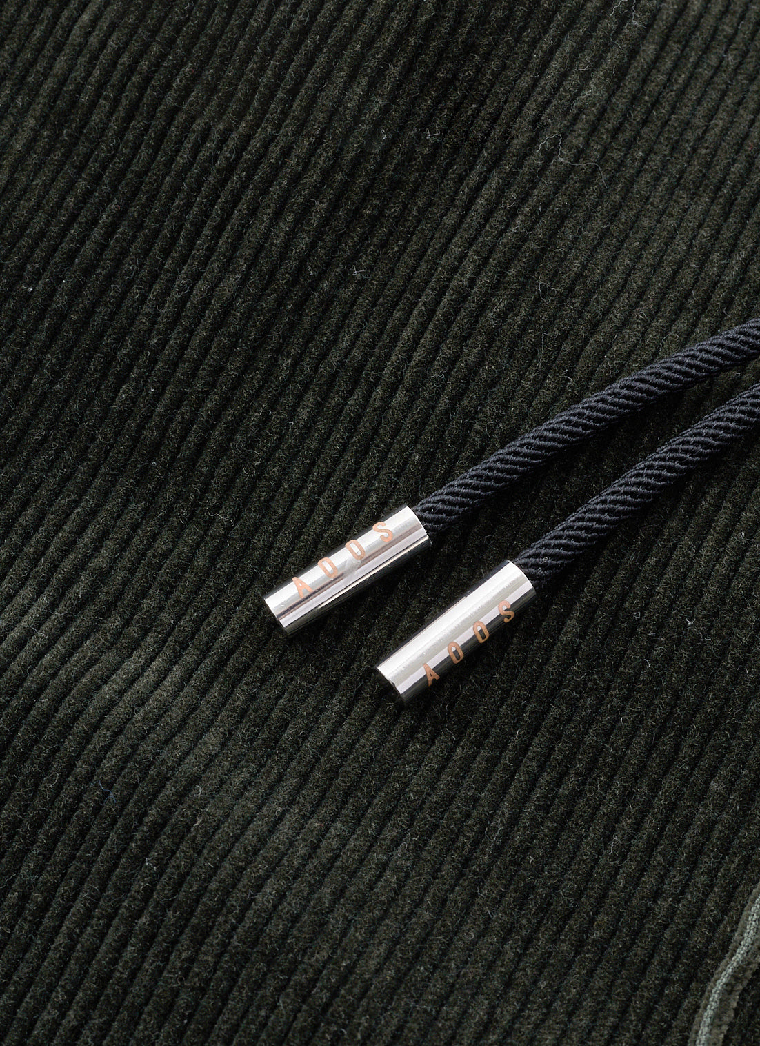 CORDUROY TRACK PANTS-DARK GREEN