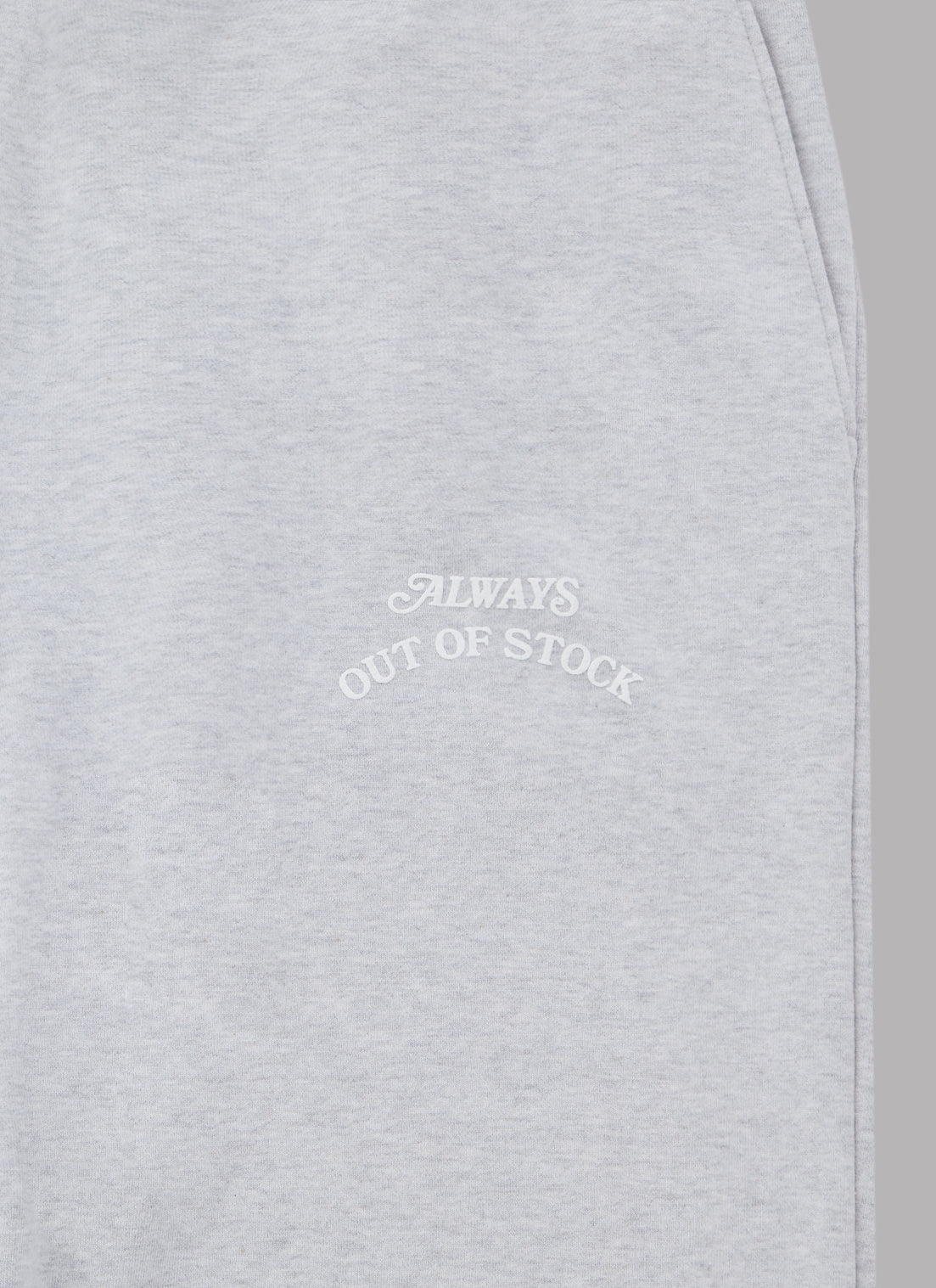 BASIC LOGO SWEAT PANTS - HEATHER GRAY