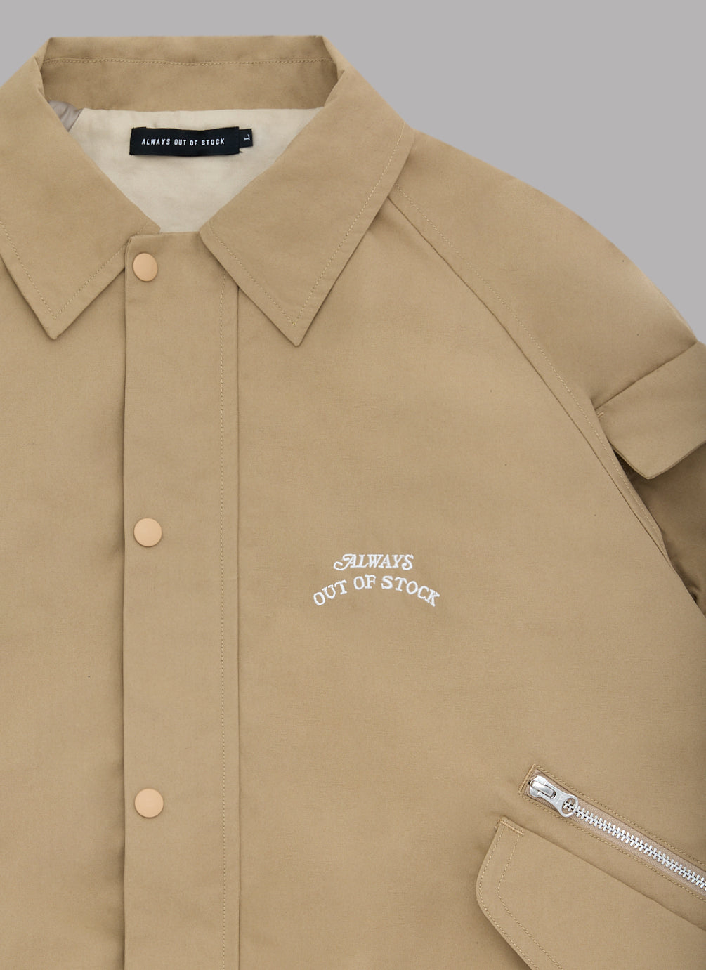 BOA COMBI SWING TOP JACKET- BEIGE