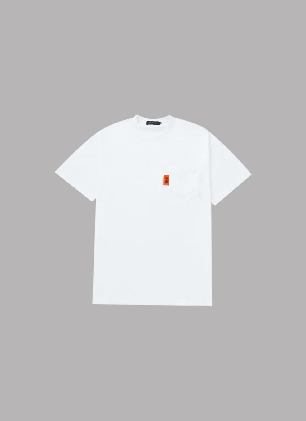 DOUBLE POCKET SUPIMA S/S TEE-WHITE
