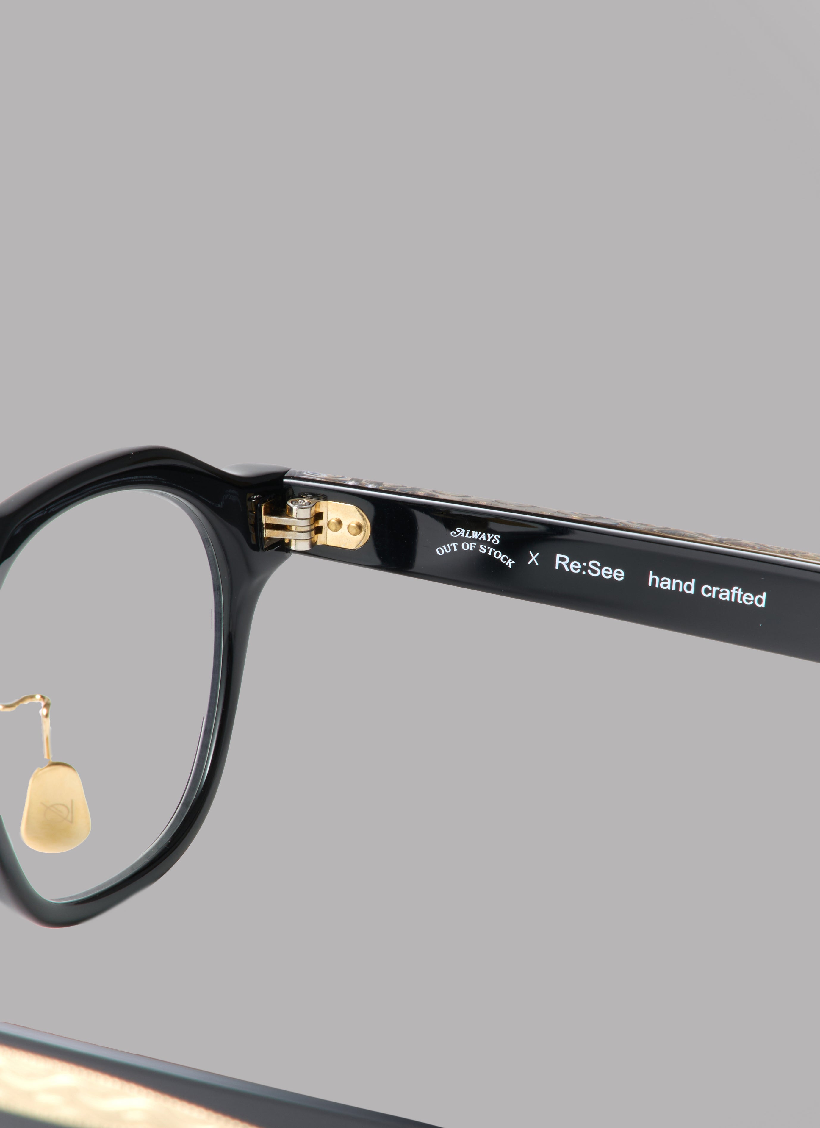 ALWAYS OUT OF STOCK x Re:See Re:STOCK 2025-BLACK Photochromic Lens(調光レンズ)