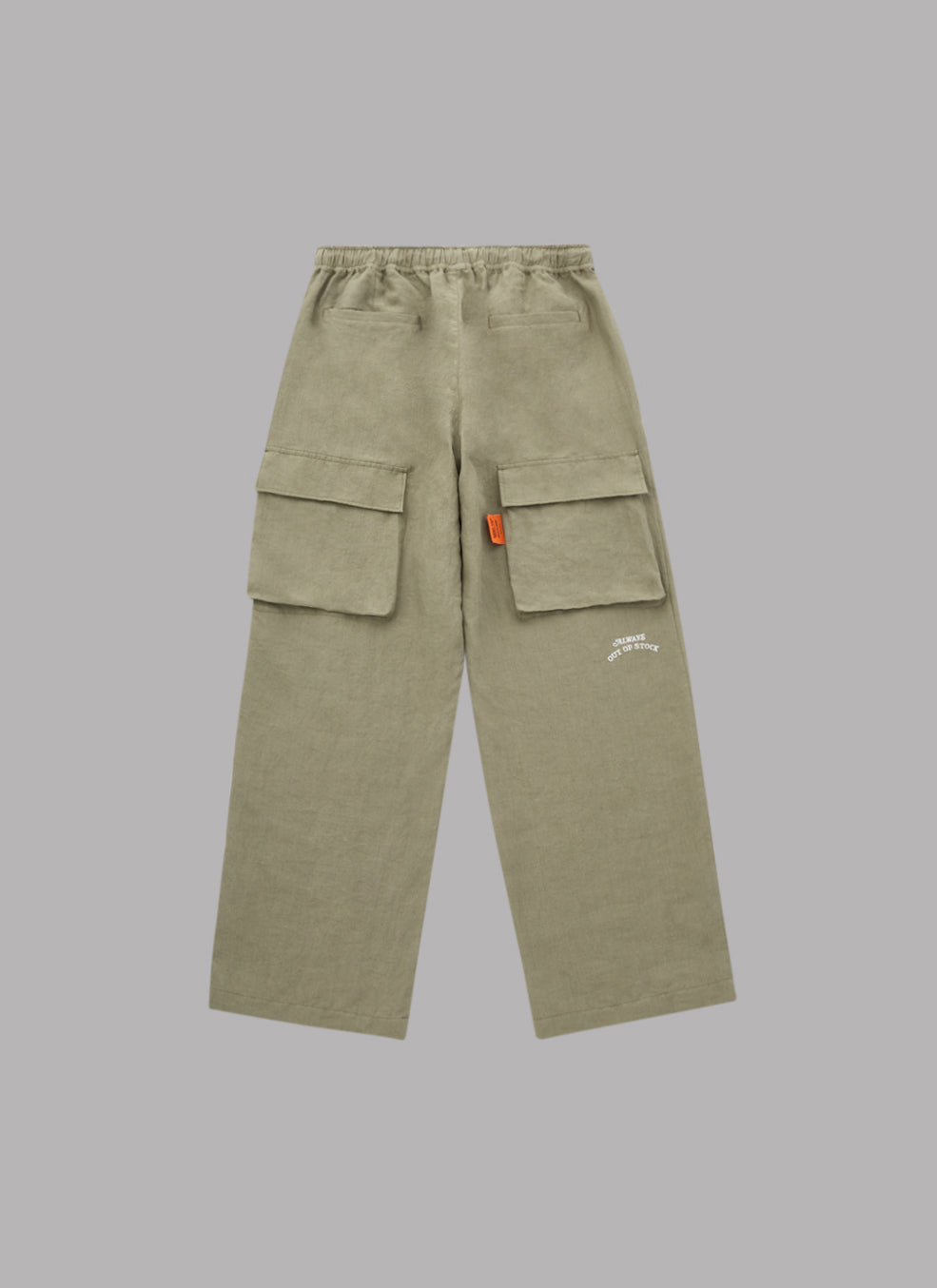 LINEN CENTER CREEK PANTS-OLIVE