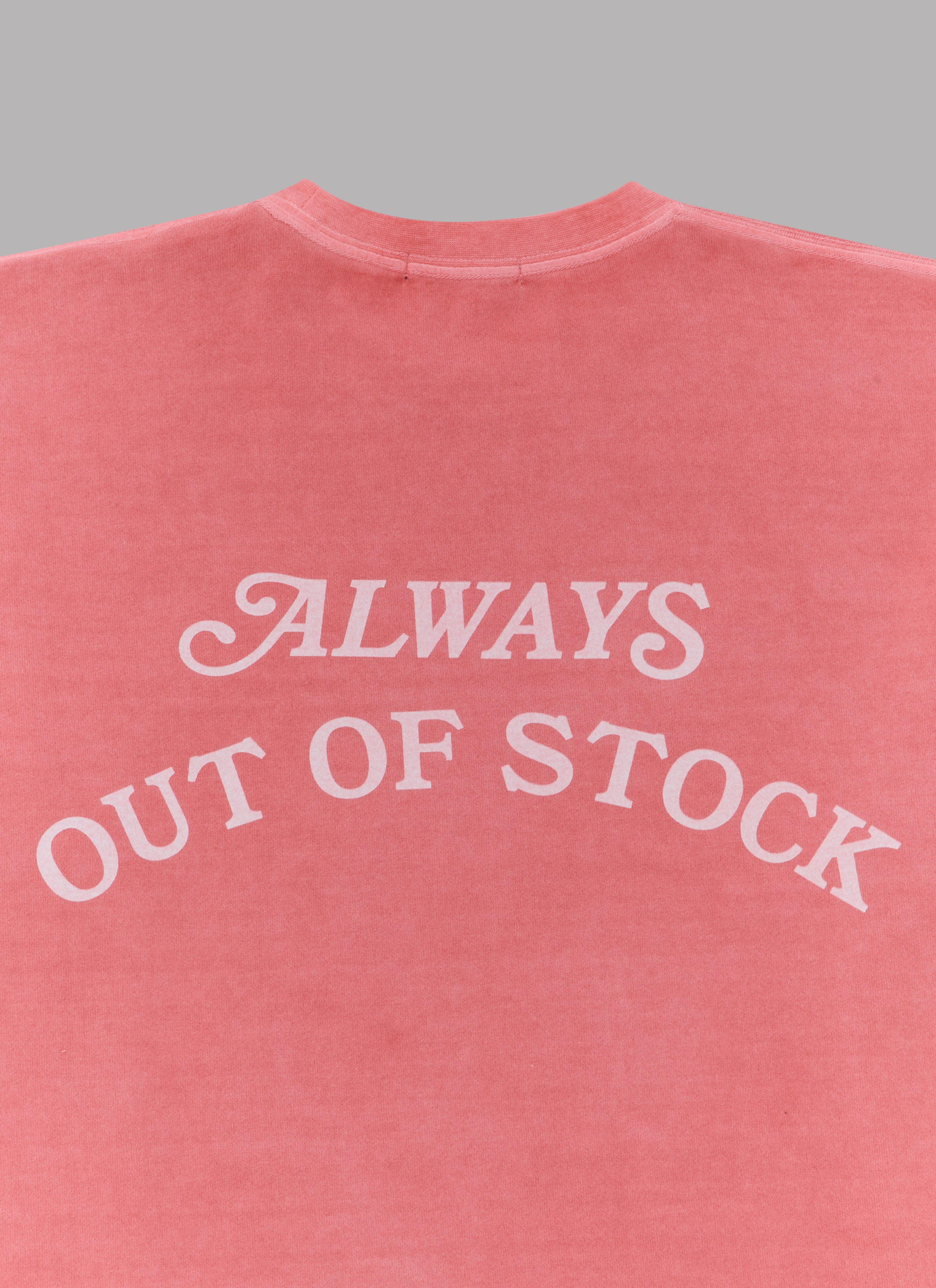 BASIC LOGO PIGMENT DYED S/S TEE-DUSTY RED