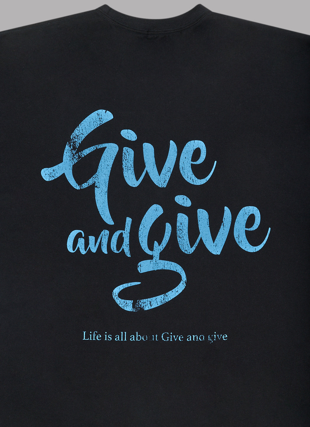 GIVE & GIVE L/S TEE - BLACK