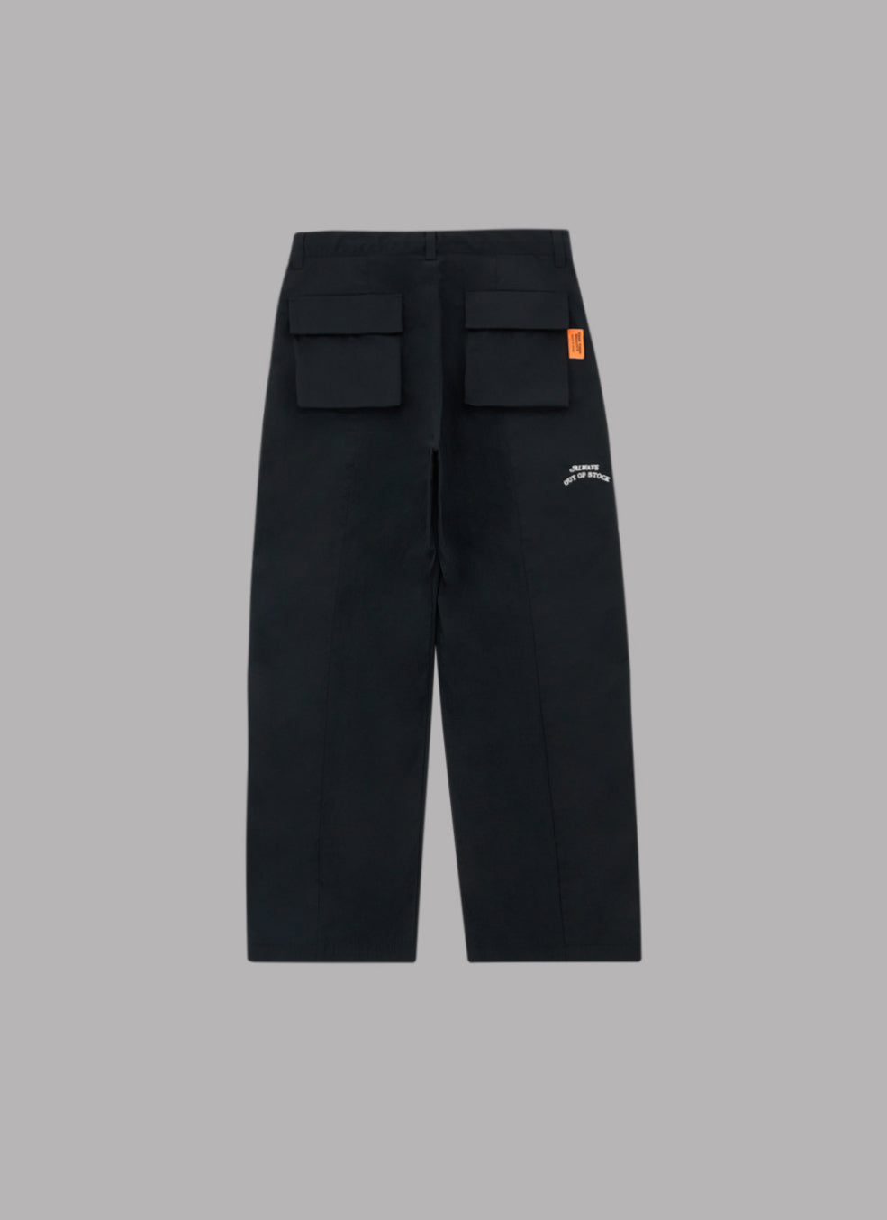 OVER PLEATED TROUSERS-BLACK