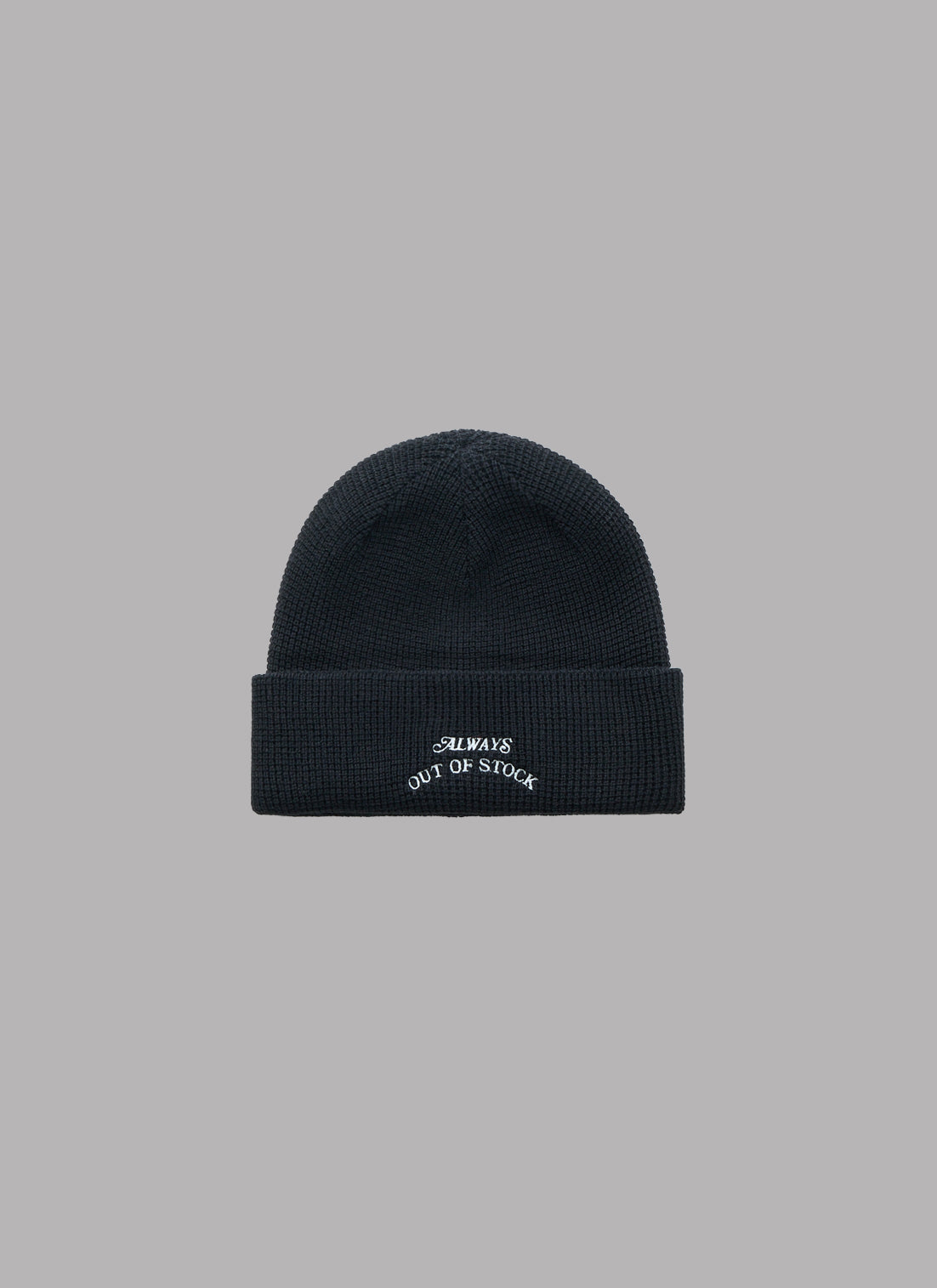 BASIC LOGO BEANIE-BLACK