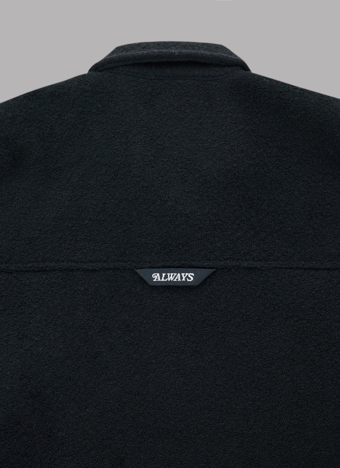 TWEED-LIKE UTILITY JACKET-BLACK