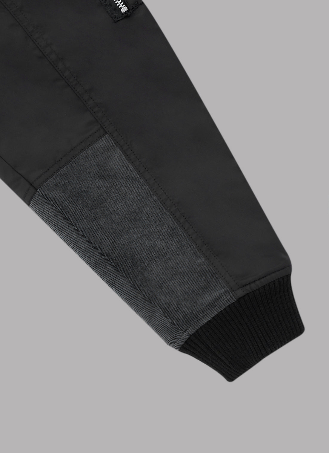 COMBINATION BOMBER JACKET-BLACK