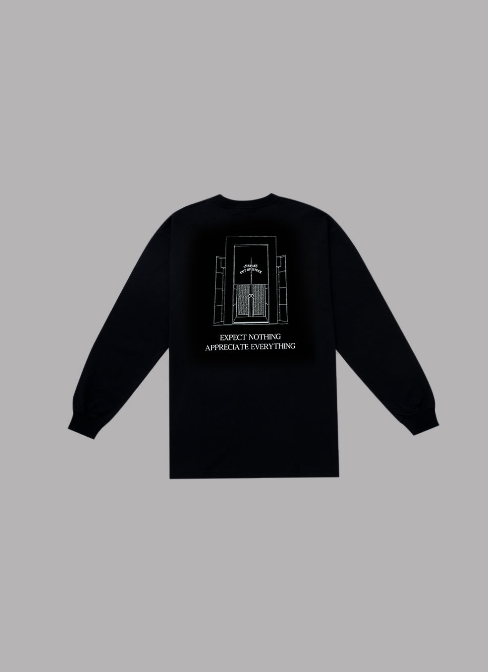 STORE GRAPHIC L/S TEE-BLACK
