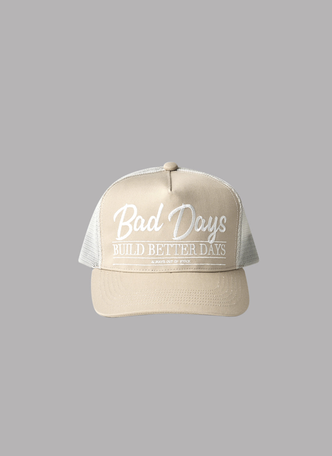 BAD DAYS BUILD BETTER DAYS MESH CAP-BEIGE