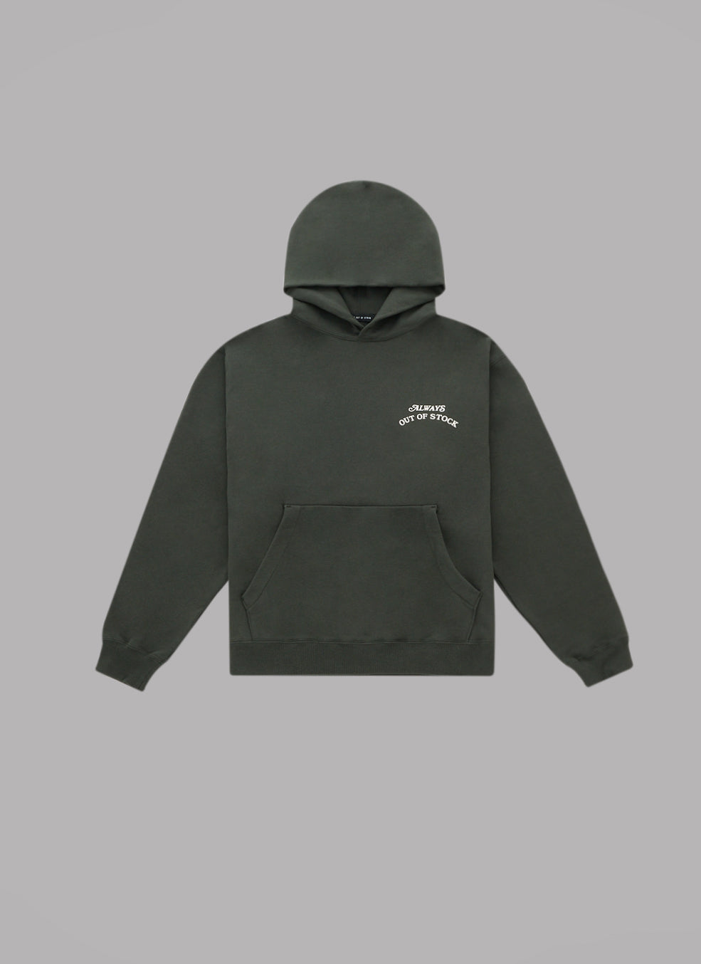 BASIC LOGO HOODIE-OLIVE x OFF WHITE