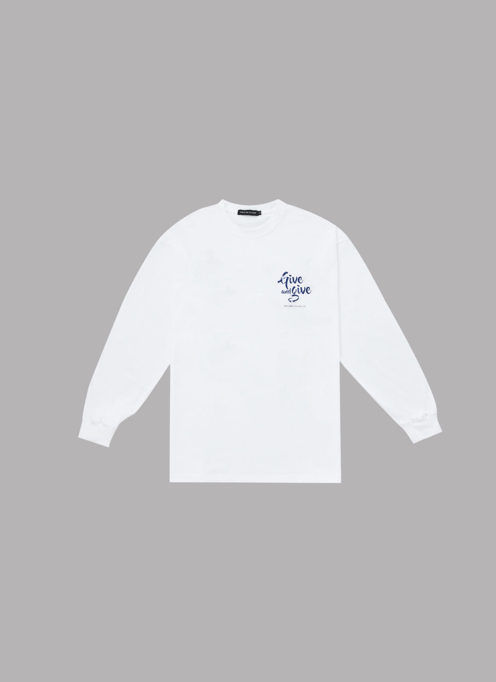 GIVE & GIVE L/S TEE - WHITE