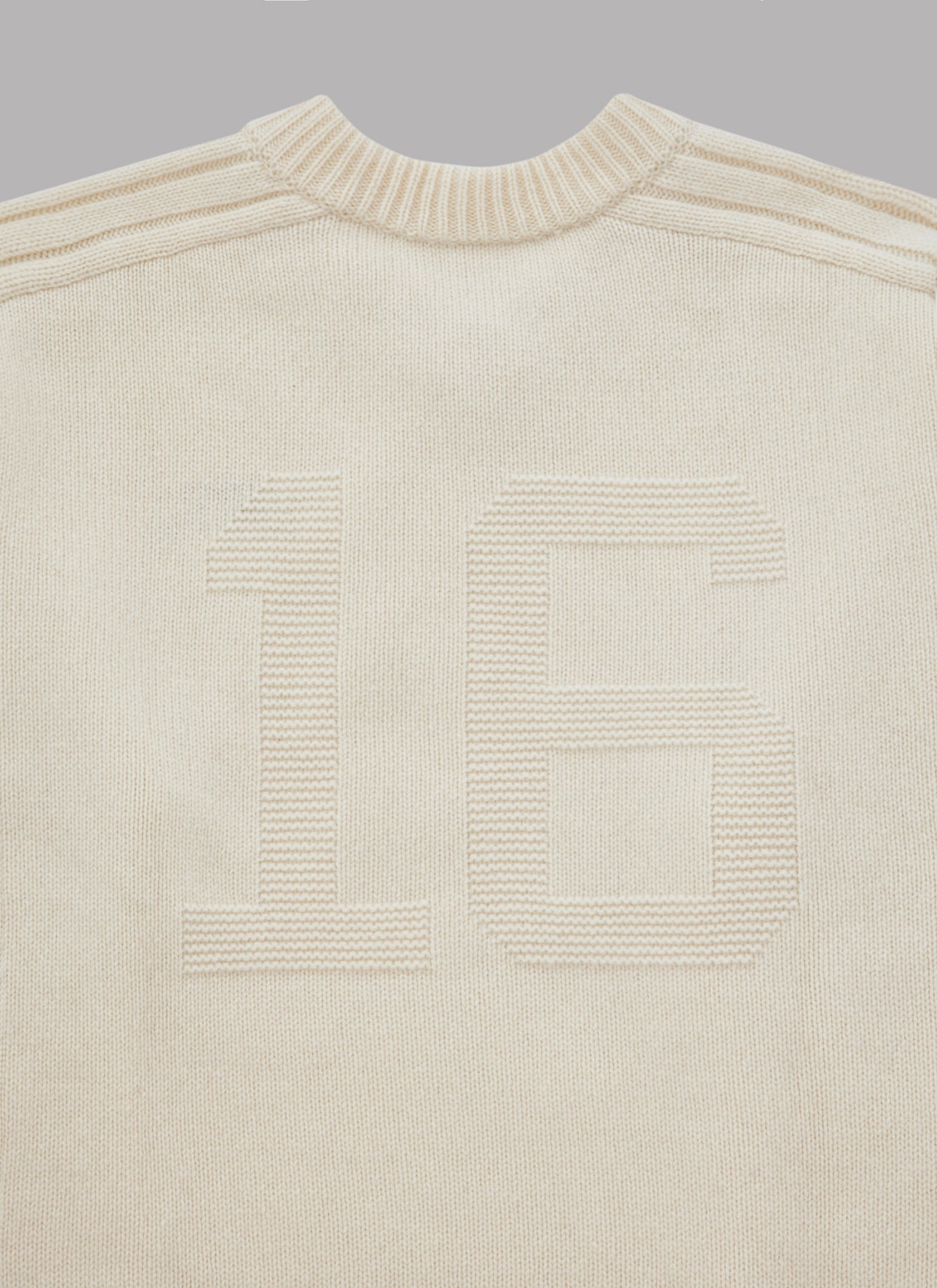 GAME KNIT PULLOVER-RAW WHITE