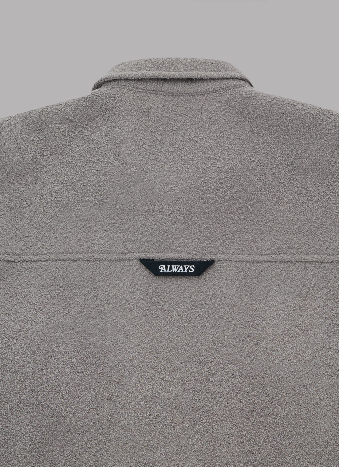 TWEED-LIKE UTILITY JACKET-GREY BEIGE