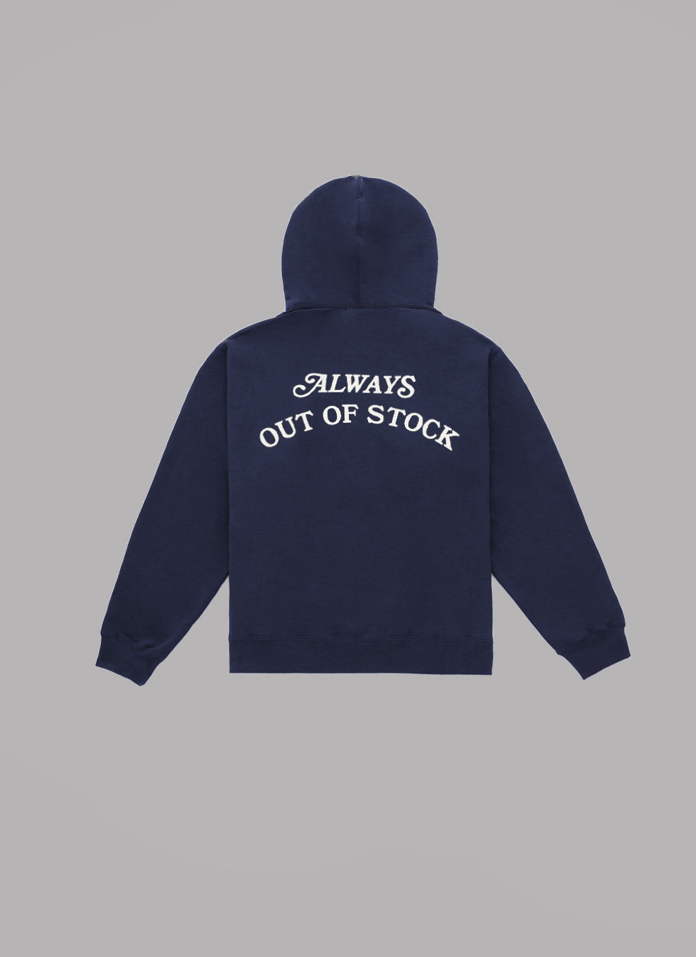 BASIC LOGO HOODIE-NAVY x OFF WHITE