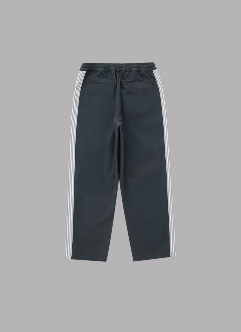 SIDE STRIPE EASY PANTS-CHARCOAL