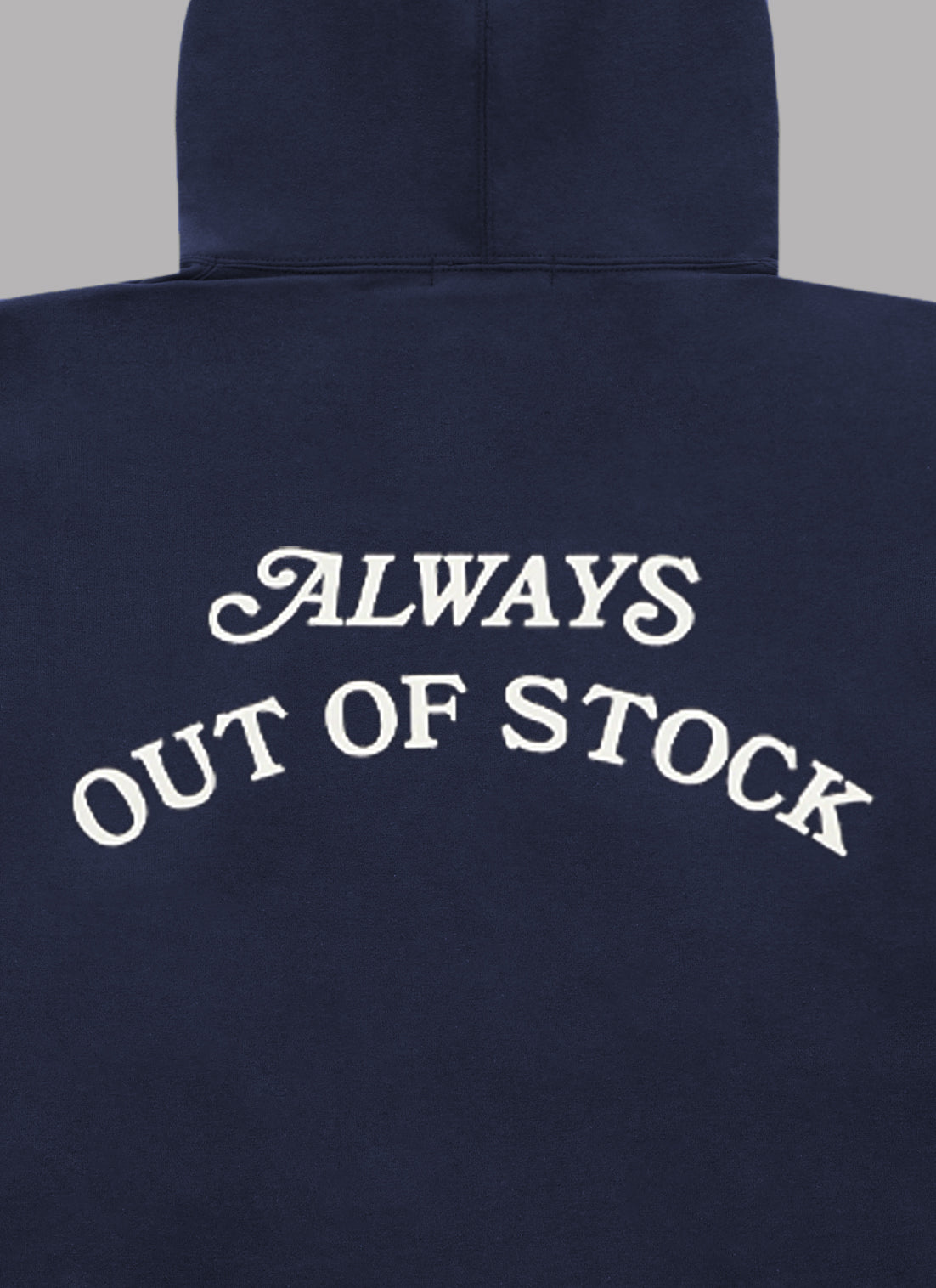 BASIC LOGO HOODIE-NAVY x OFF WHITE
