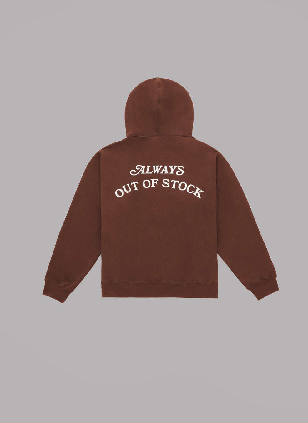 BASIC LOGO HOODIE-BROWN x OFF WHITE