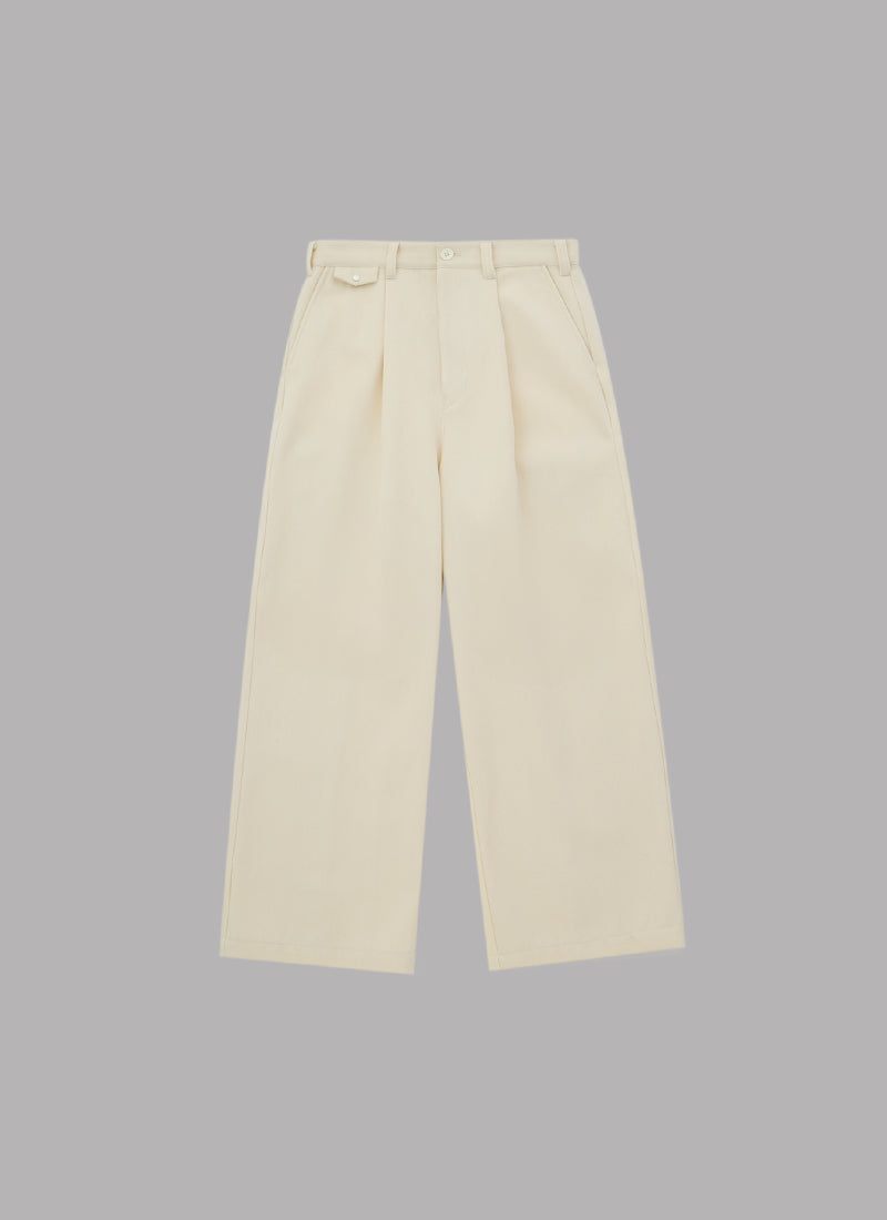 REFIND WOOL WIDE PANTS-WHITE