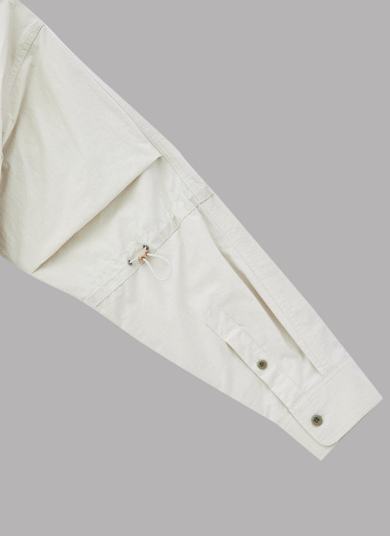L/S RELAXED COMBINATION SHIRT-IVORY