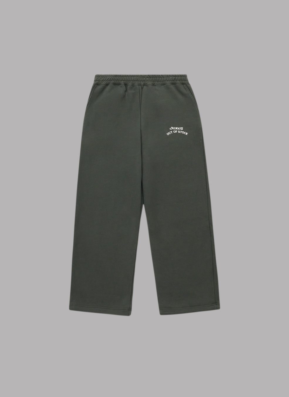 BASIC LOGO SWEAT PANTS-OLIVE x OFF WHITE