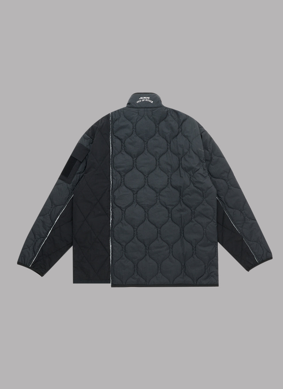 SWITCHED QUILTING JACKET - BLACK