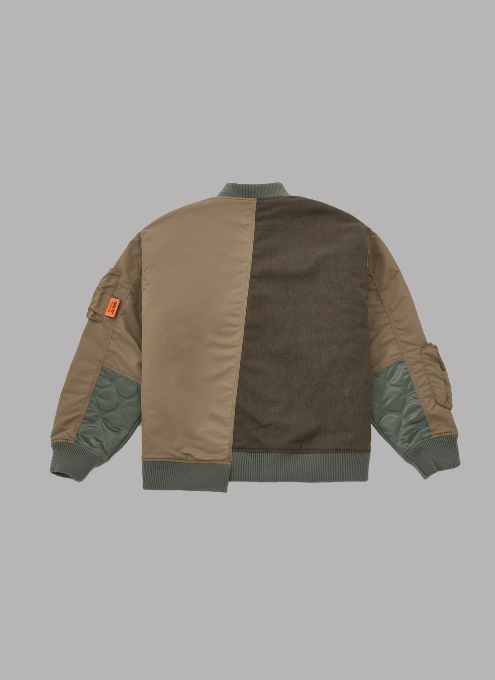 COMBINATION BOMBER JACKET-OLIVE