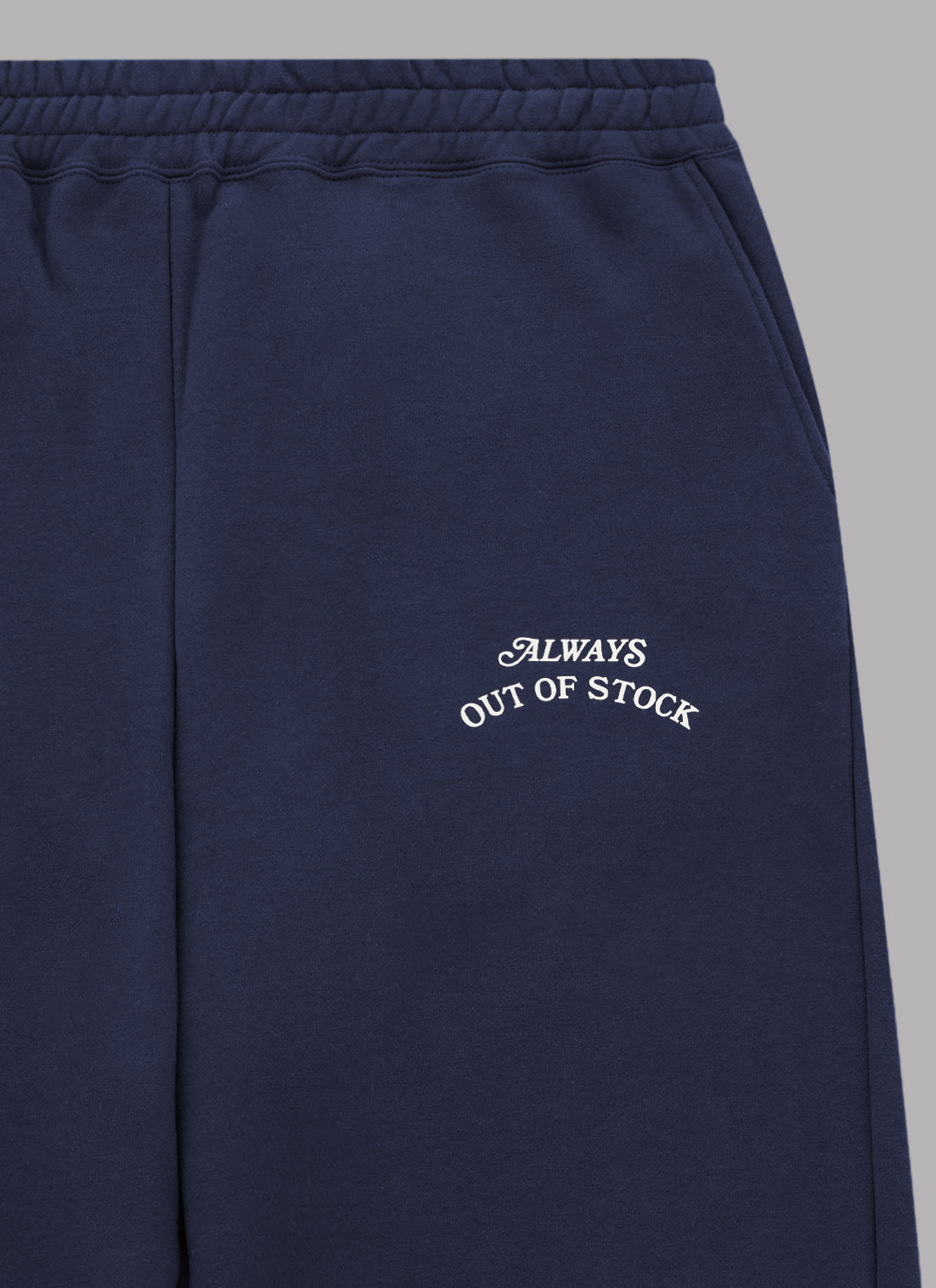 BASIC LOGO SWEAT PANTS-NAVY x OFF WHITE