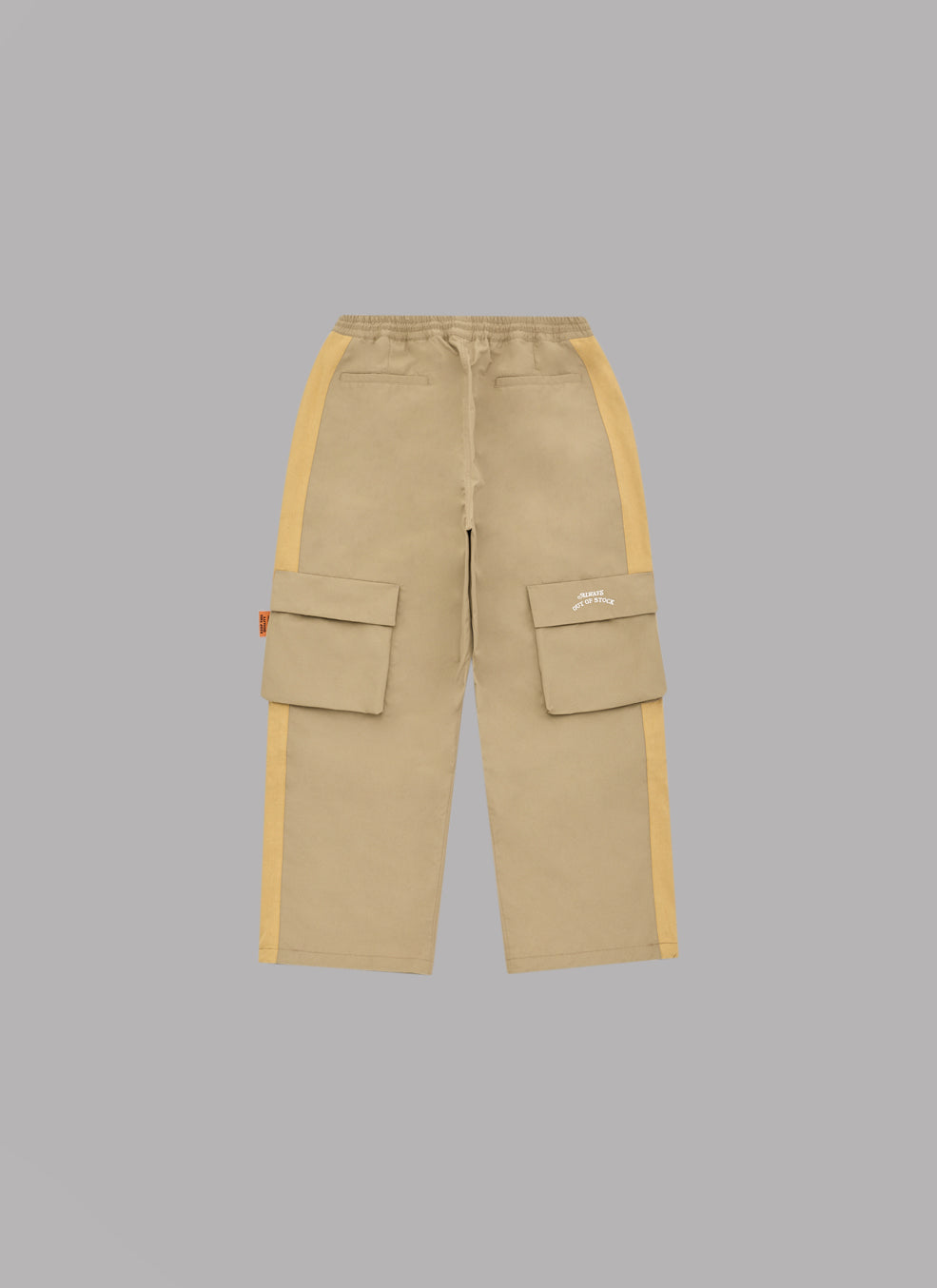NINE POCKET WIDE FATIGUE PANTS - BEIGE