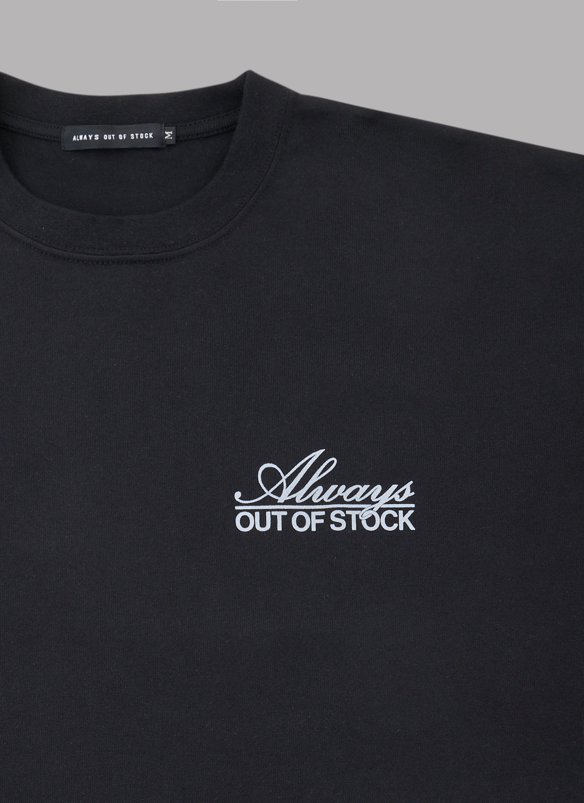 TRADITIONAL LOGO S/S TEE-BLACK x GRAY