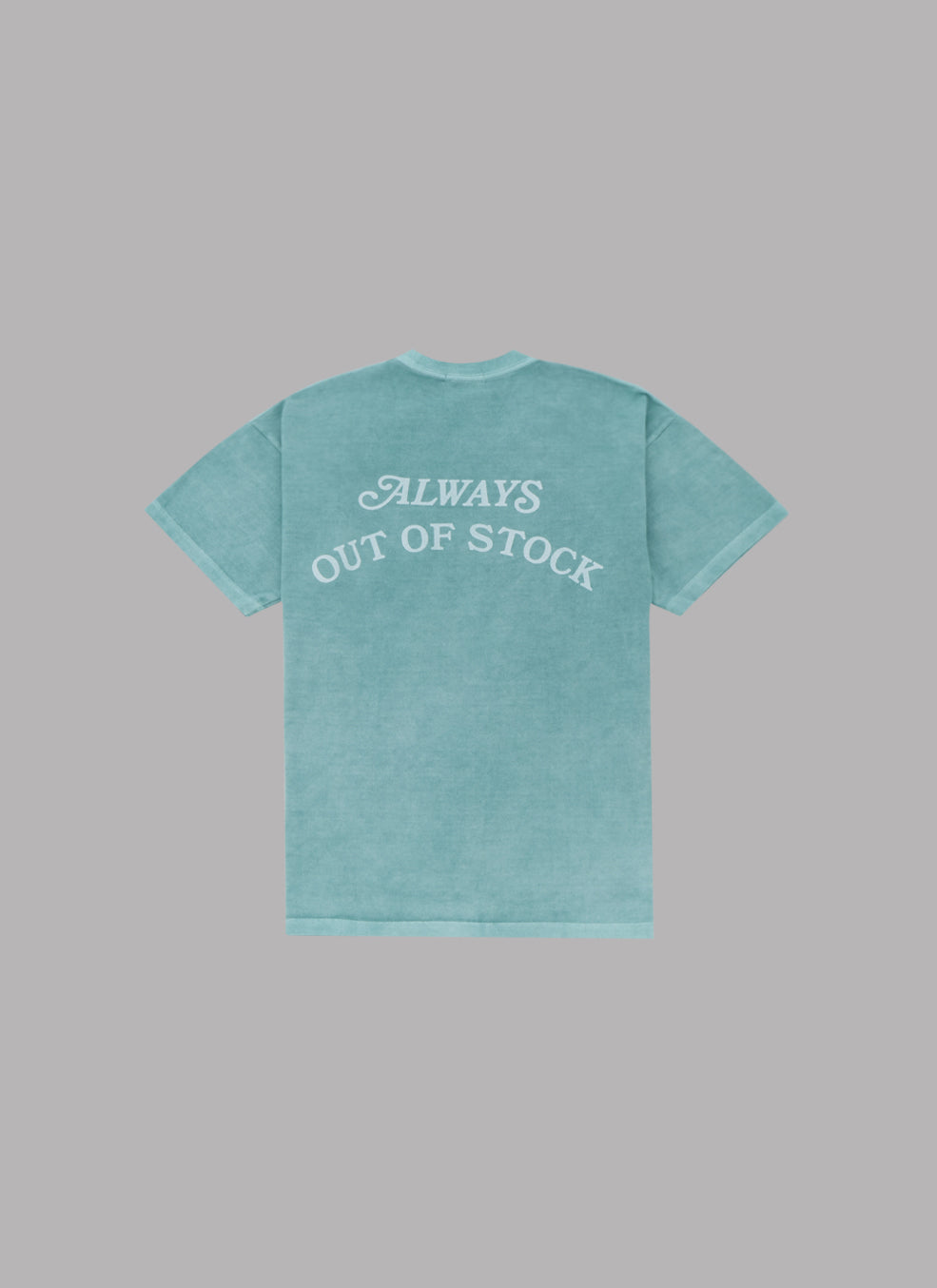 BASIC LOGO PIGMENT DYED S/S TEE-DUSTY GREEN