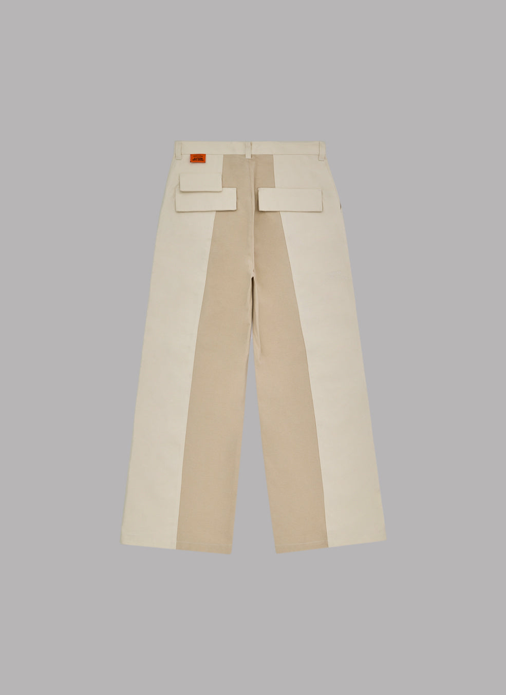 TWO-PLEAT SWITCHED WIDE PANTS - IVORY