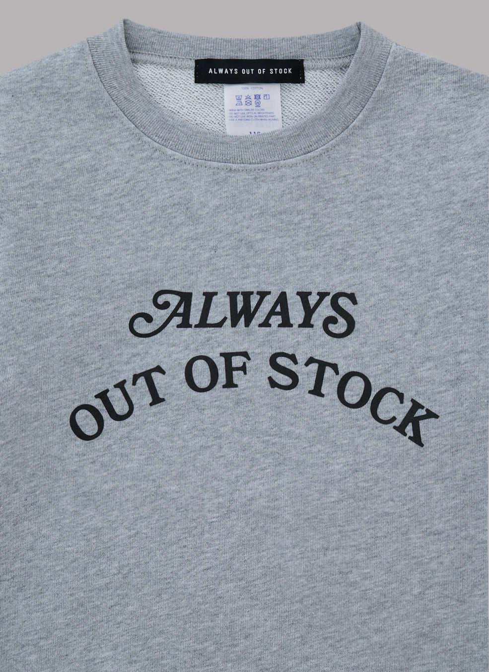 BASIC LOGO KIDS CREWNECK-GRAY