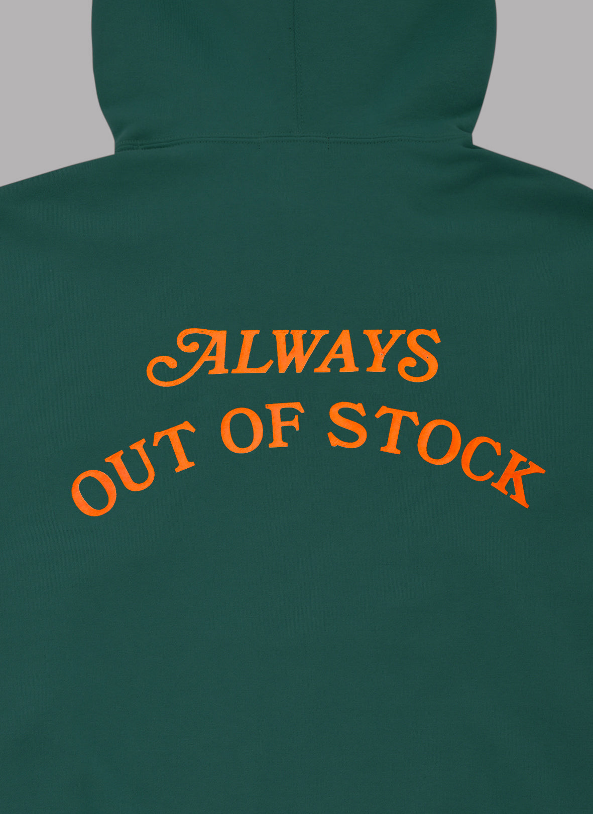 BASIC LOGO HOODIE-GREEN x ORANGE