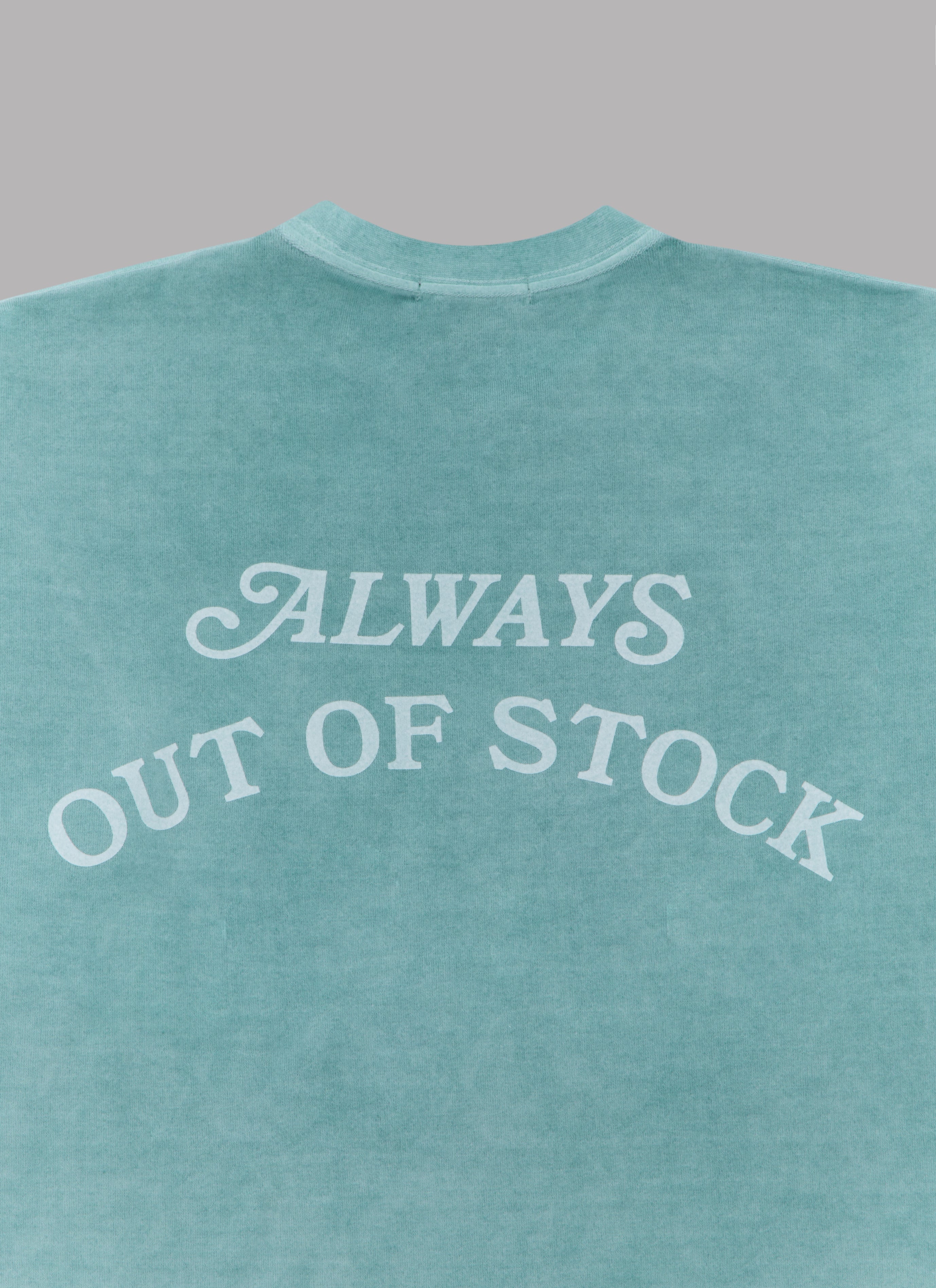 BASIC LOGO PIGMENT DYED S/S TEE-DUSTY GREEN